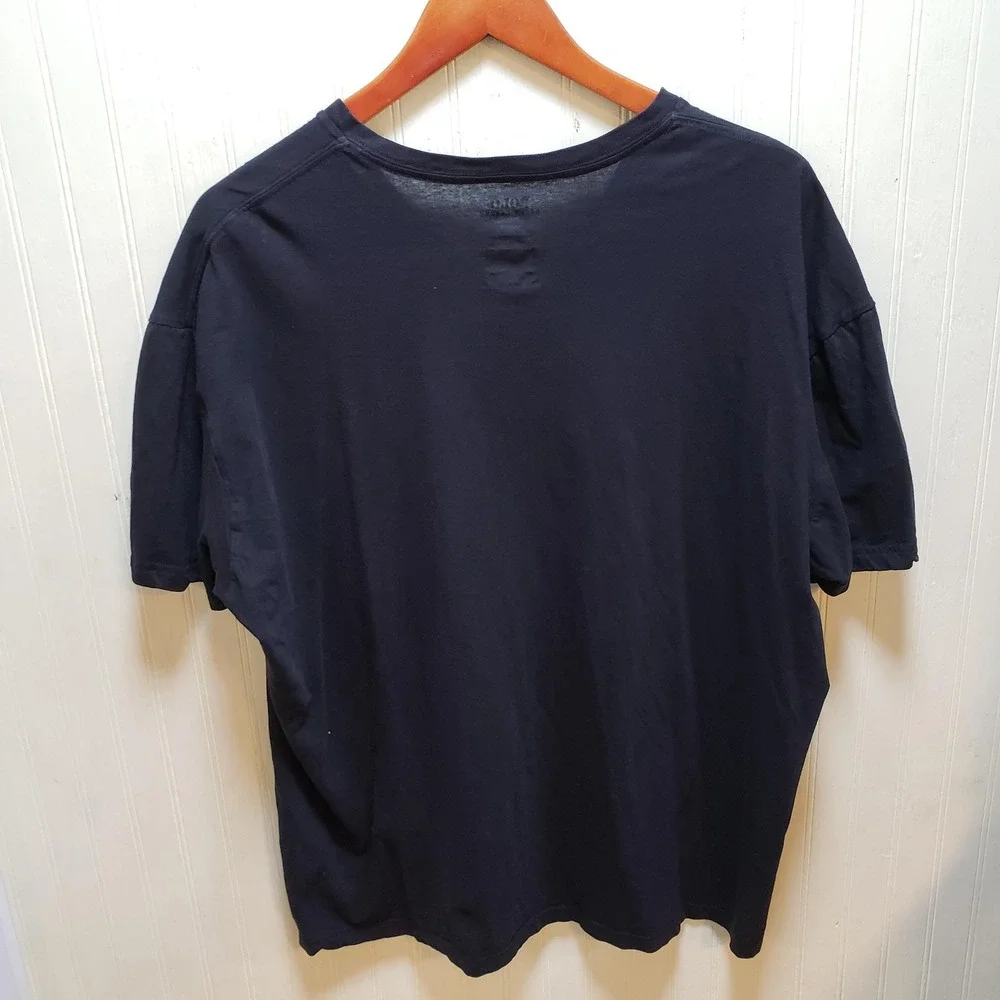 Polo Ralph Lauren Shirt Mens 2XL Blue V-Neck‎ Classic Fit Cotton Logo Tee Jersey